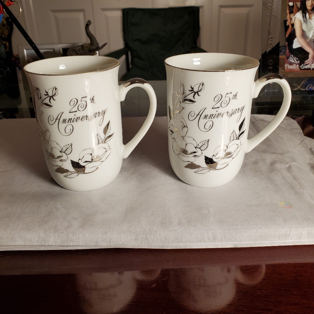 25 anniversary coffee mugs
